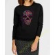 Sweat Femme flower skull butterflies