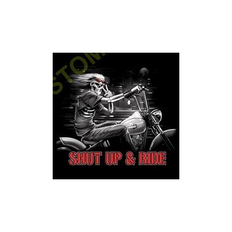 Sweat capuche biker shut up and ride