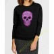 Sweat Femme skull flowers