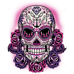 Sweat Femme pink sugar skull