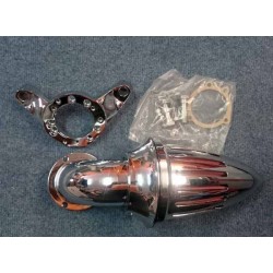 Filtre à air Obus chrome pour harley carburateur