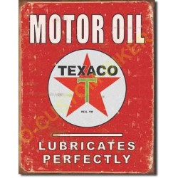 Plaque metal decorative texaco