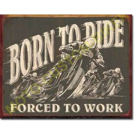 Plaque metal decorative my garage, my rules hot rod