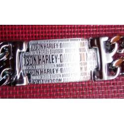 Bracelet biker Harley Davidson script