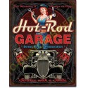 Plaque metal decorative hot rod garage piston