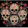 Sweat zippé Femme the four skulls