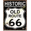 Plaque metal decorative old route 66