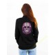 Sweat zippé Femme pink sugar skull