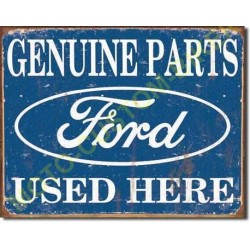 Plaque metal decorative ford parts used