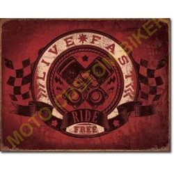 Plaque metal decorative ride free