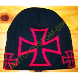 Bonnet biker croix de malte