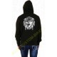 Sweat capuche zippé femme wolf