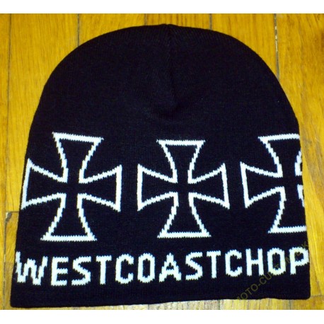 Bonnet biker west coast chopper blanc