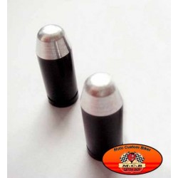 Bouchons de valves moto douille pistolet noir