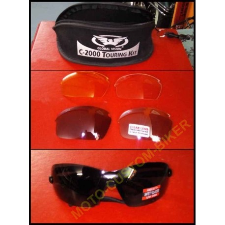 Lunette biker C-2000 touring kit