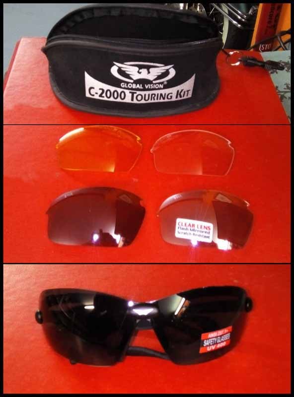 Lunette biker C 2000 touring kit Moto Custom Biker