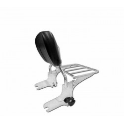Sissy bar chrome complet pour 1997-2008 Harley Touring Electra Glide Road Glide