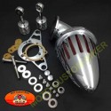 Filtre à air obus chromé pour Harley injection EFI, Road Glide Road King Rocker Cross Bones