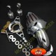 Filtre à air obus chromé pour Harley injection EFI, Road Glide Road King Rocker Cross Bones