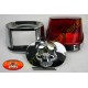 Kit feux arrière complet tête de mort chromé pour Harley FLSTF Touring Harley XL FLHRC FLHTC