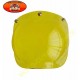 Visière bulle jaune pour casque jet