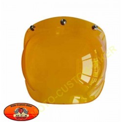 Visière bulle jaune pour casque jet