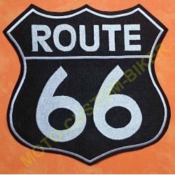 Patch, écusson route 66 noir petit modele