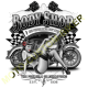 Sweat capuche biker body shop 2