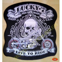 Patch, écusson lucky seven, grand format