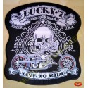 Patch, écusson lucky seven, grand format