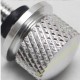 Vis de selle  knurled sides chrome