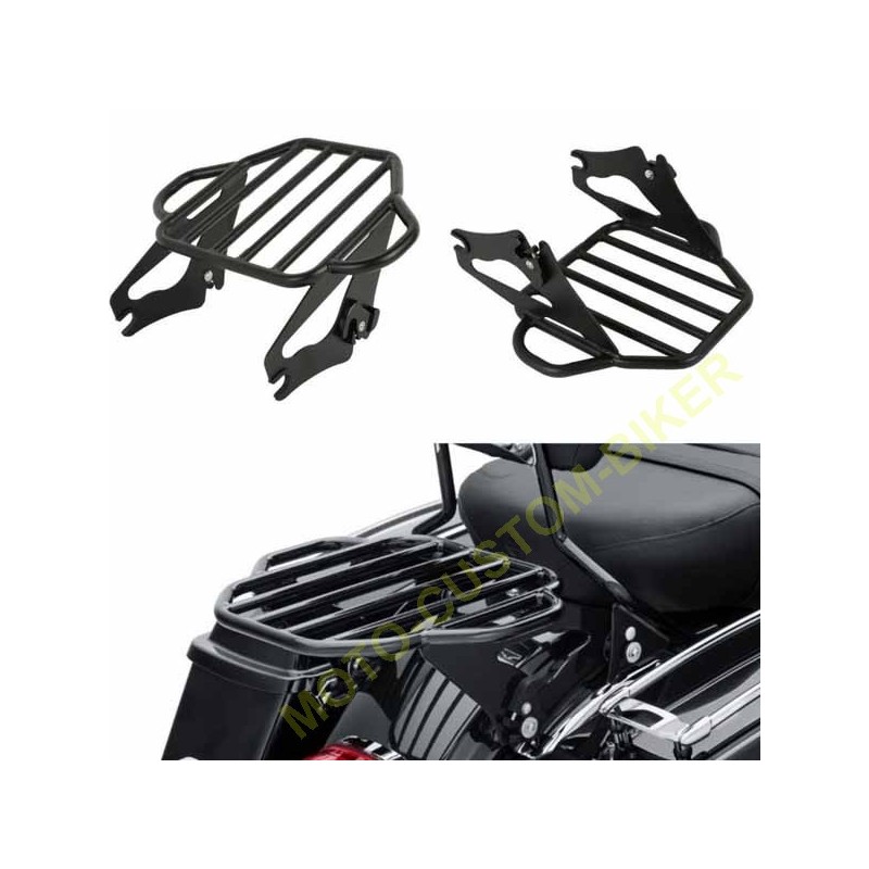 Phares et optiques,Porte-bagages latéral arrière de moto,poteau de drapeau  Vertical universel pour Harley Touring Road - Type H
