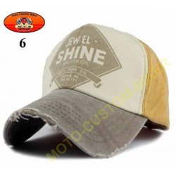 Casquette 100% pure oil vintage beige-ocre n°6