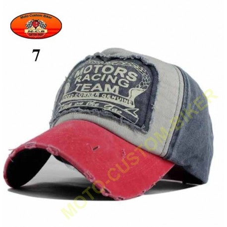 Casquette Motors racing old school n°7