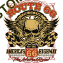 T shirt biker route 66