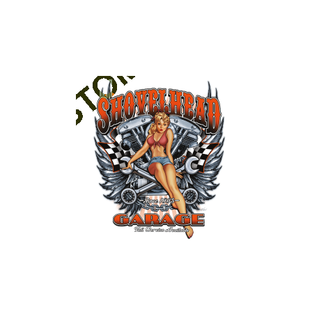 T shirt biker shovelhead