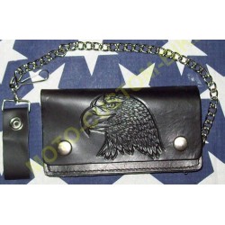 Portefeuille cuir aigle