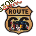 Sweat capuche biker route 66 hot rod