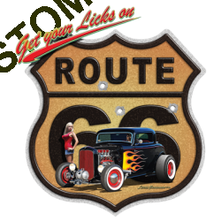 Sweat zippé biker route 66 hot rod