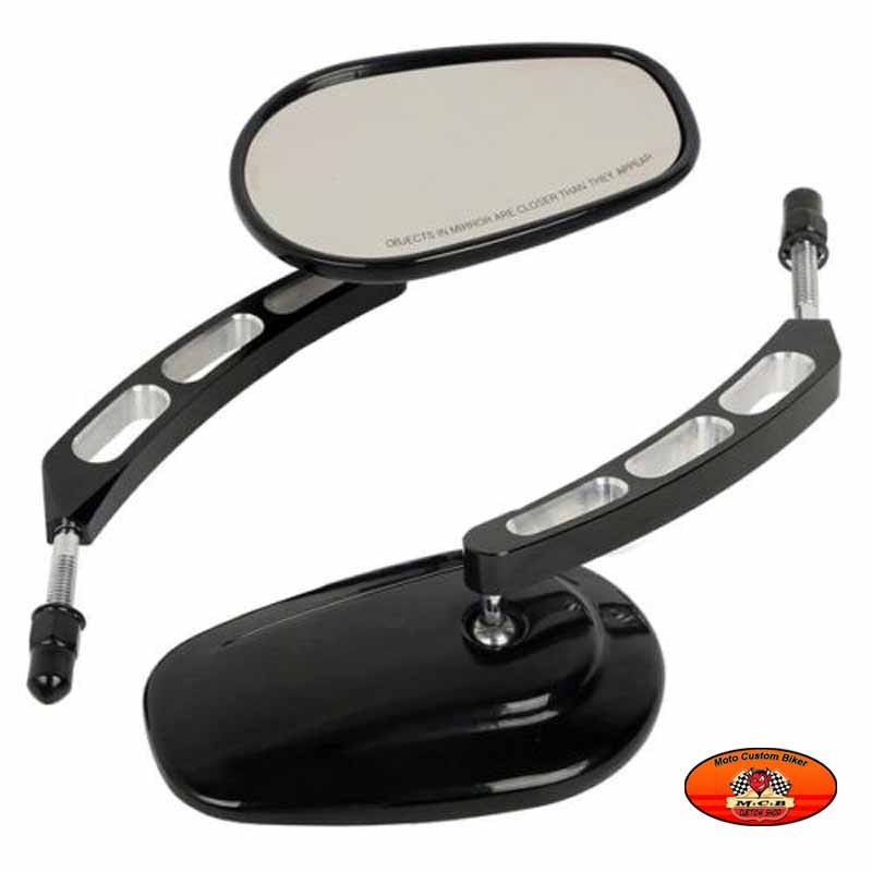 Lntyq Rétroviseur De Moto, Rétroviseurs Latéraux Ronds Universels Pour Guidon De Moto 2 Pieces 8 Mm 85349604