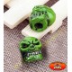 Bouchons de valves moto crazy skull vert