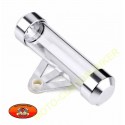 Porte vignette moto argent