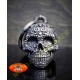 Clochette moto sugar skull