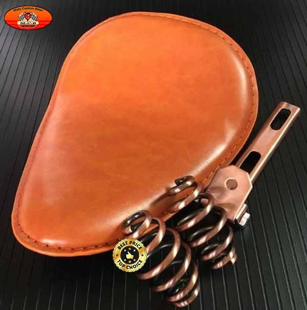 Selle Custom Marron Clair Moto Custom Biker Selle Custom Marron Clair Moto Custom Biker