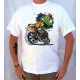 T shirt biker green monster cycle