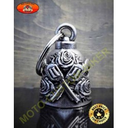 PORTE BONHEUR CLOCHETTE MOTARD BIKER LADY RIDER ROSES - Cdiscount Auto