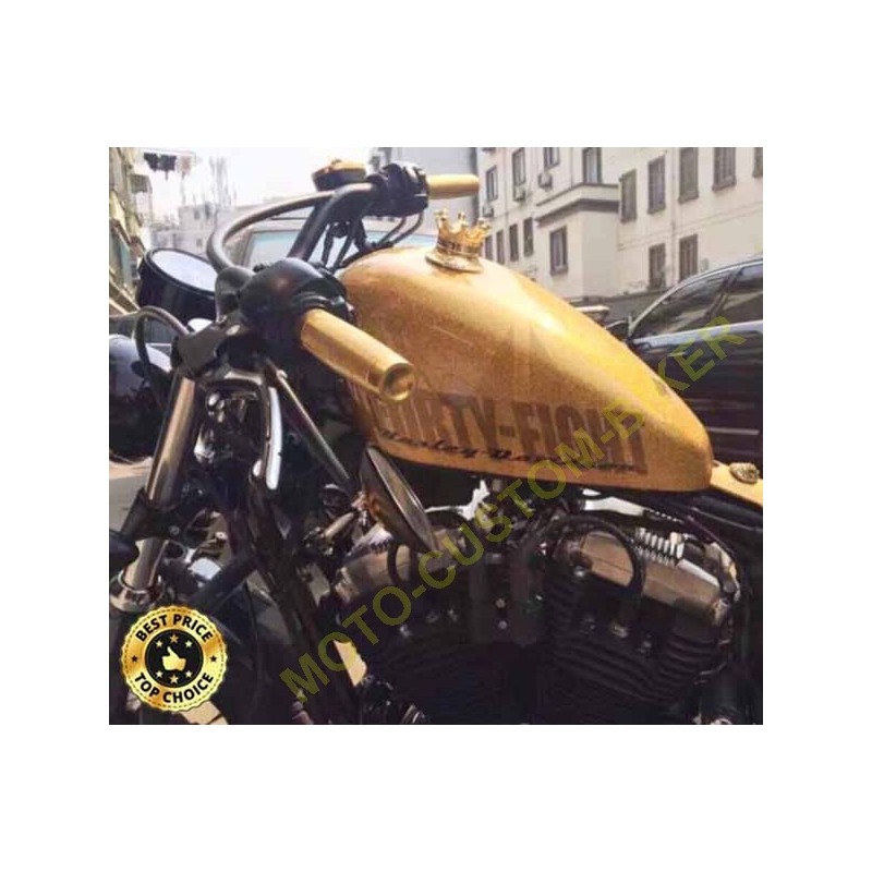 HURRISE Accessoire moto Couvercle du Réservoir Carburant Bouchon d'Essence  Moto Type de Couronne pour Defender FXDP(Argent ) - Cdiscount Auto