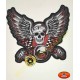 Patch, écusson skull racing biker grand format