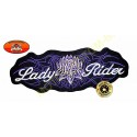 Patch, écusson lady rider violet