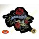 Patch, écusson lady rider trois roses